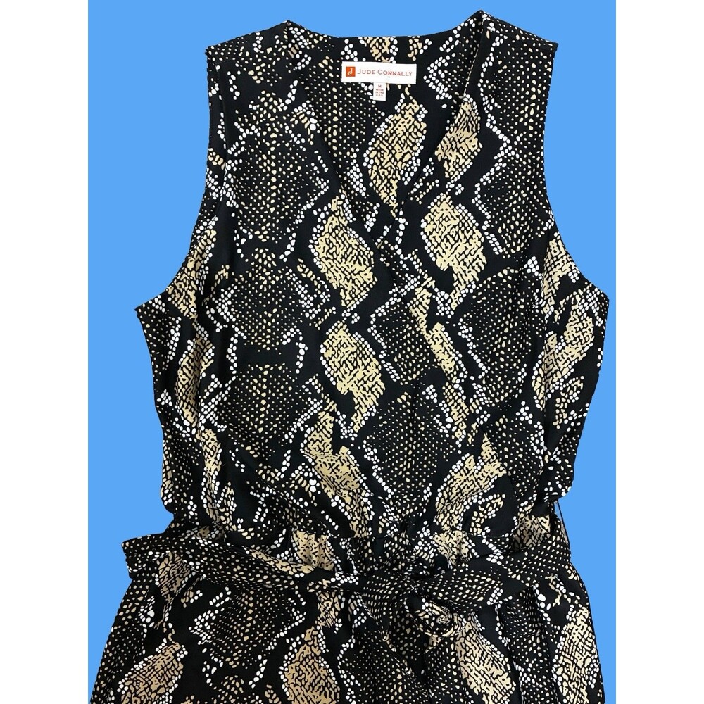 Jude Connally Women’s Snakeskin Jumpsuit Size Medium - Picture 5 of 7